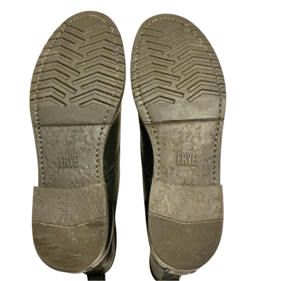 FRYE Veronica Flex Black Leather Combat Boot Size 6.5 Lace-ups - Picture 13 of 16